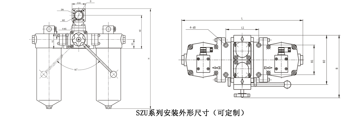 SZU-A系列雙筒回油管路過(guò)濾器(新型)